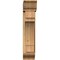 Ekena Millwork Merced Traditional Rough Sawn Bracket w/ Offset Brace, Western Red Cedar, 8"W x 26"D x 38"H BKT0806X26X38MRC01RWR - alternate 3